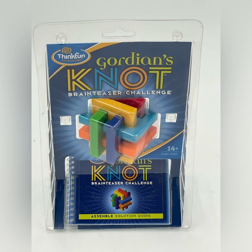ThinkFun GORDIAN'S KNOT Brainteaser Challenge Take Apart Puzzle & Solution Guide